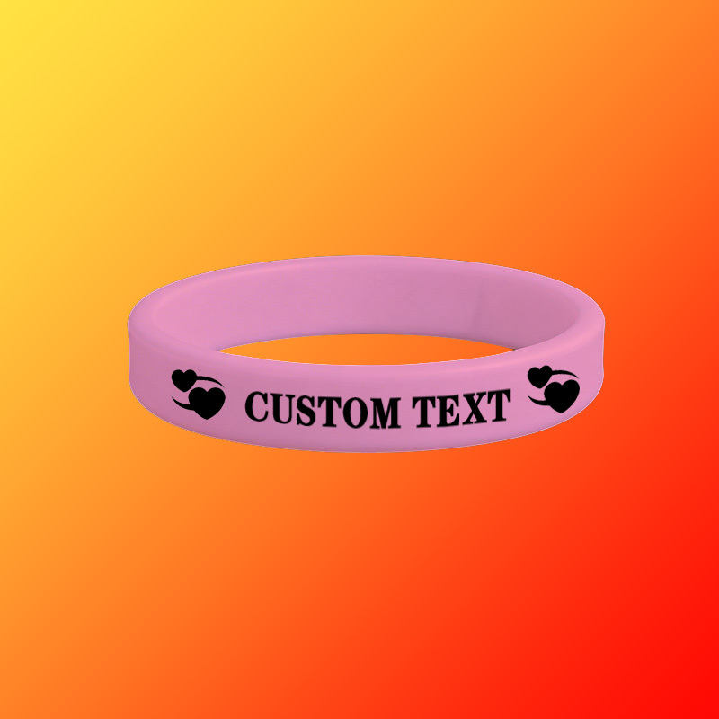 100pcs Custom Silicone Wristbands, Gift for Her